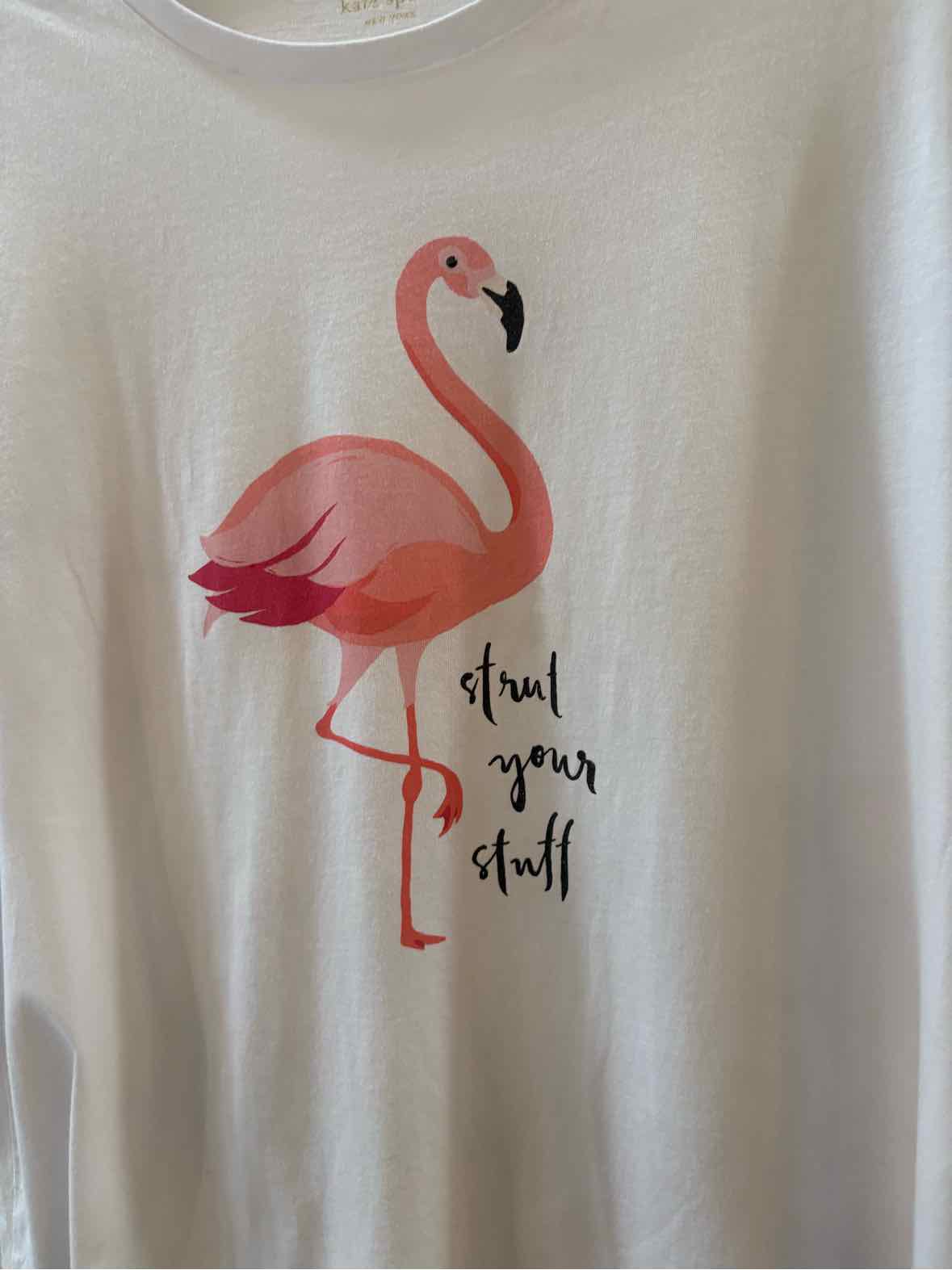 Kate Spade White and Pink Size L Shirt