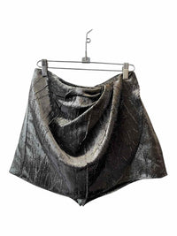 Zara Metallic Gunmetal Size L Skort