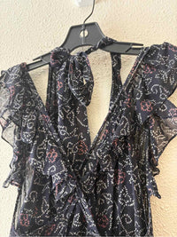 ULLA JOHNSON navy multi Size 2 Dress
