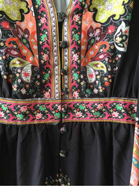 KAROLINA Black Multi Size L Dress