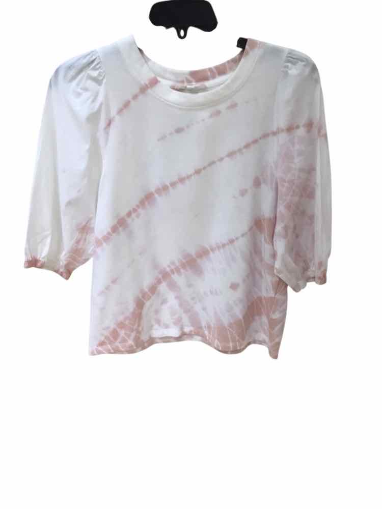Splendid White and Pink Size S Leggings
