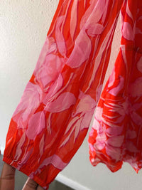 Milly Red multi Size 2 Dress