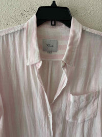 Rails Pink and White Size L Shirt