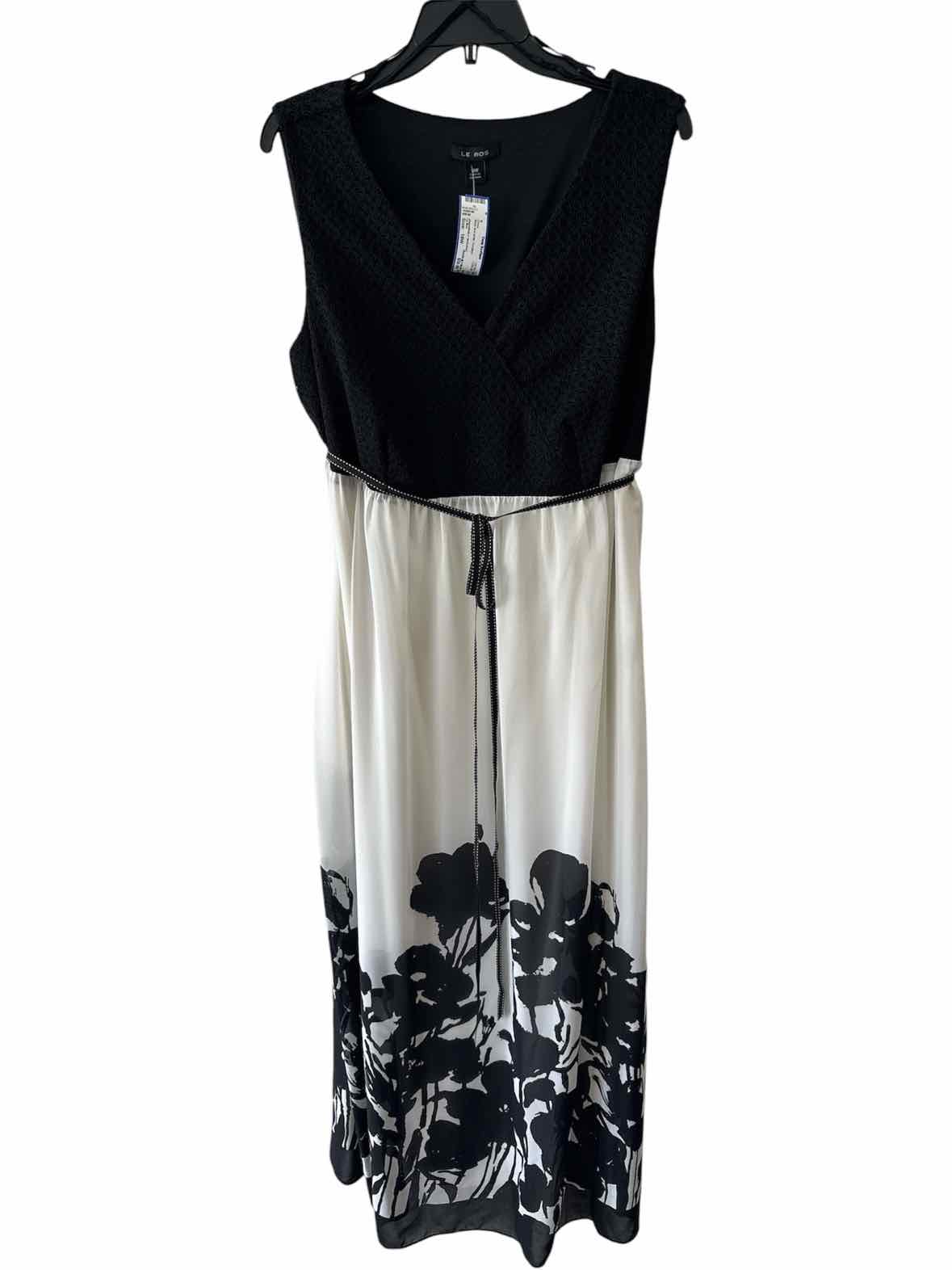 Le Bos Black and white Size 18W Dress