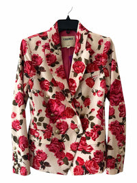 L'Agence cream and pink Size 2 Blazer