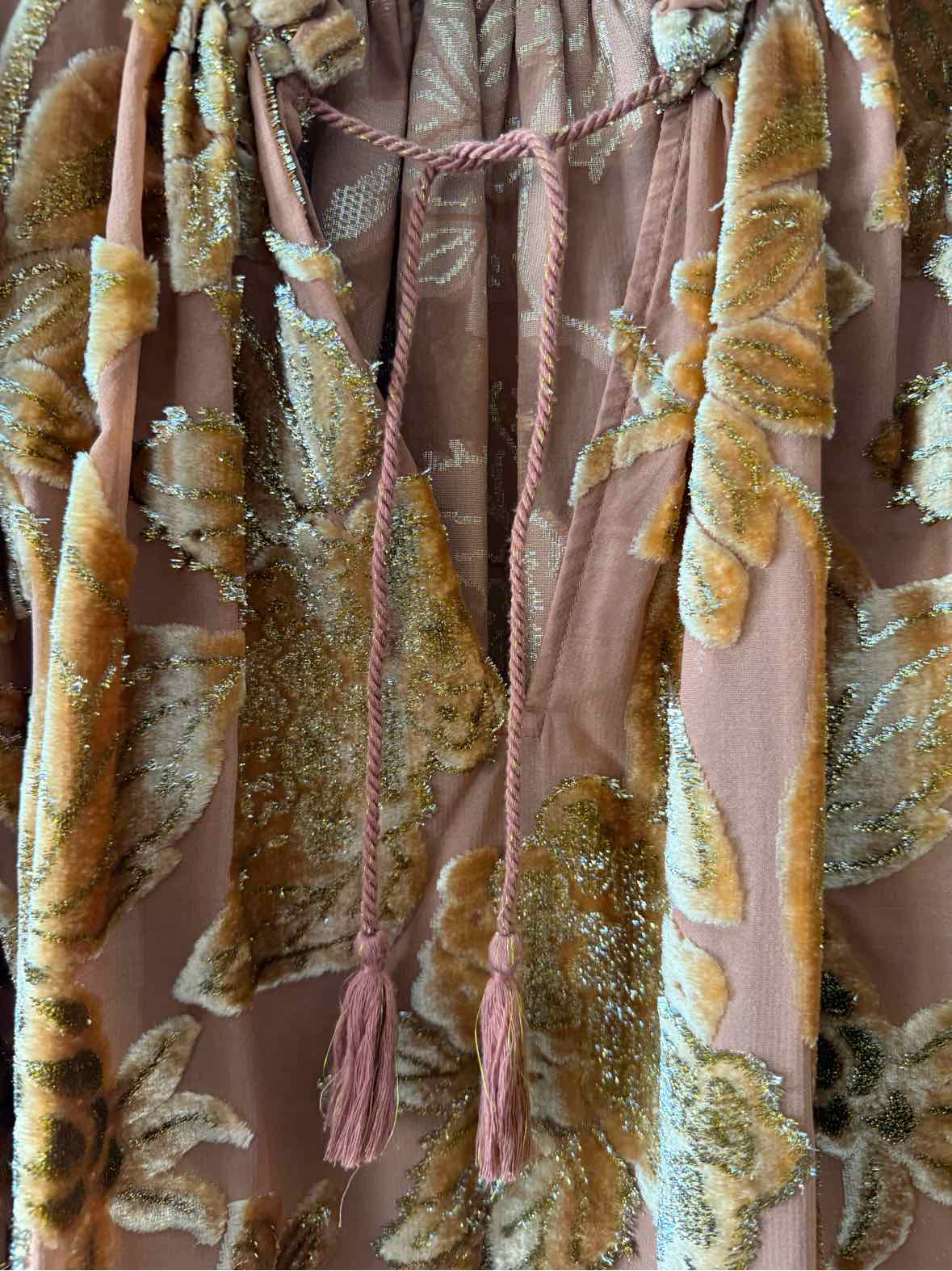 ULLA JOHNSON Gold and Bronze Size 0 Shirt