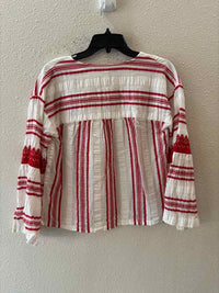 Joie White and Red Size S Shirt