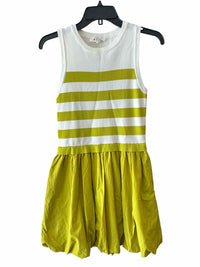&merci Lime Green and White Size S Dress