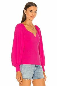 Susana Monaco Hot Pink Size M Shirt