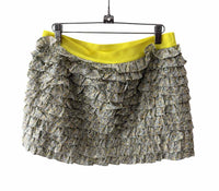 J Crew Neon Yellow Multi Size S Skirt