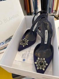 Manolo Blahnik Navy Size 36 Shoes
