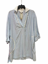 Pomander Place Baby blue and white Size S Dress