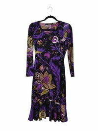 Roberto Cavalli Purple and Black Size 40 Dress