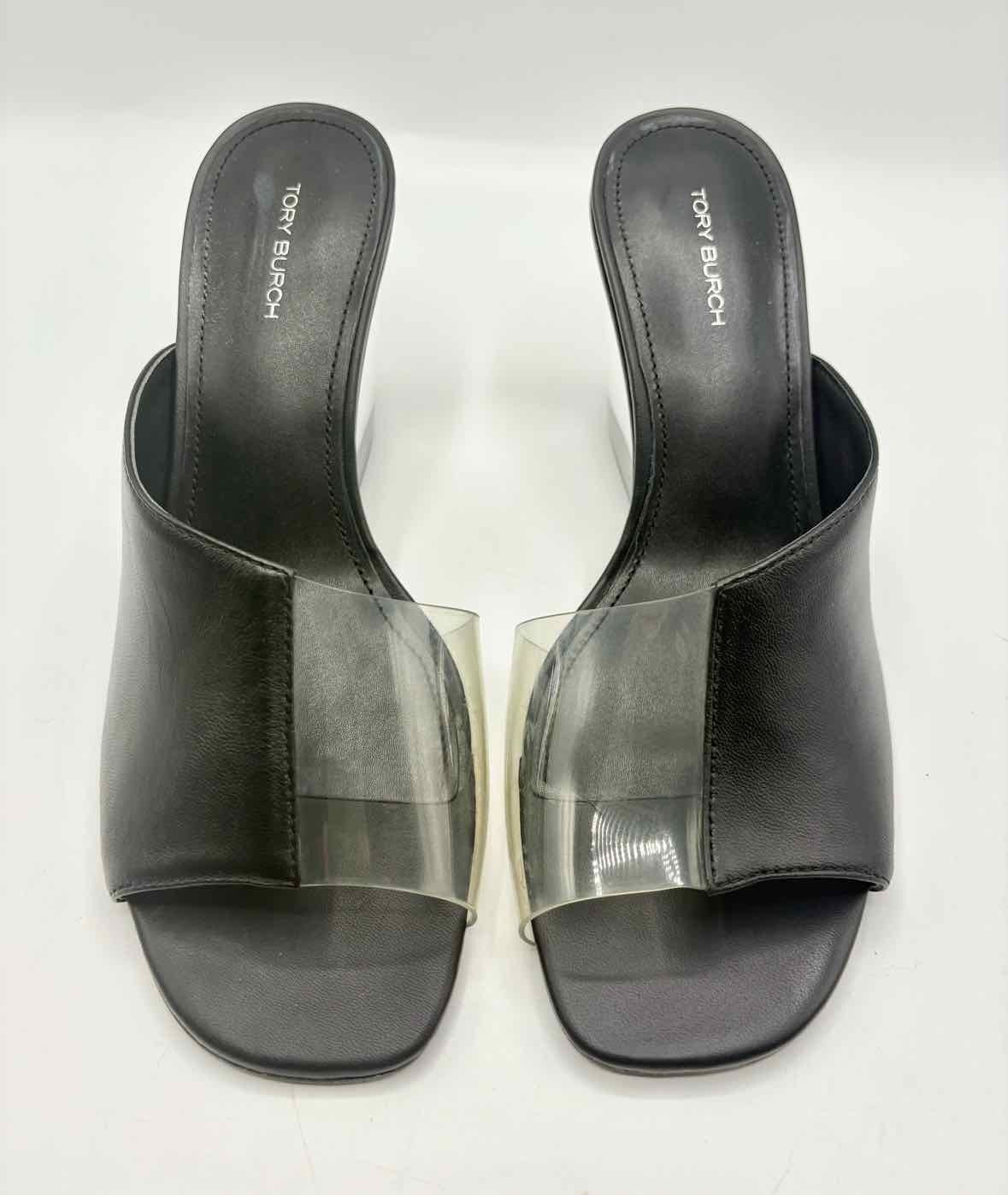 Tory Burch Black and Clear Size 8 Shoes