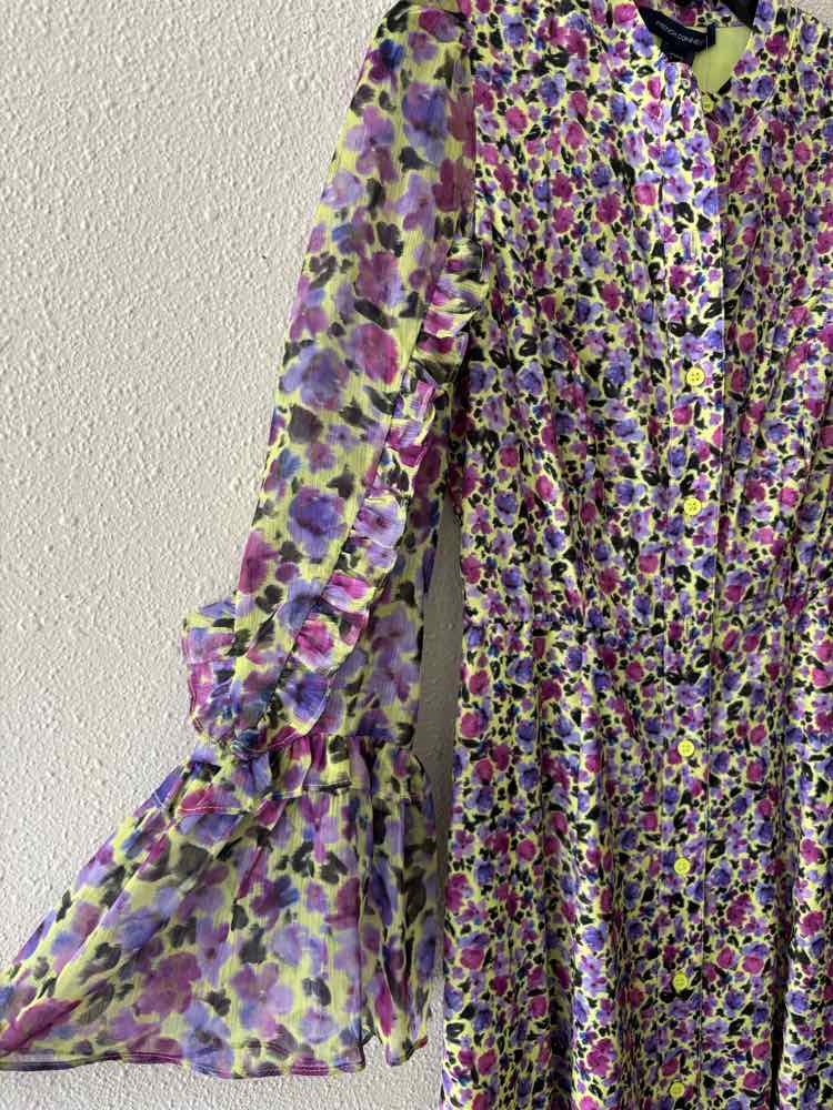 fcuk green dress French Connection multi Size 0 – Swap Boutique v1-product Gray A Line Tulle creating a chic silhouette Size:US 7.5 D