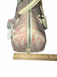 Dior Diorissimo Girly Boston Bag Pink and White Handbag