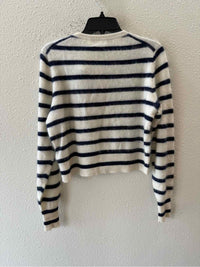 J Crew Cream and Navy Size M Cardigan