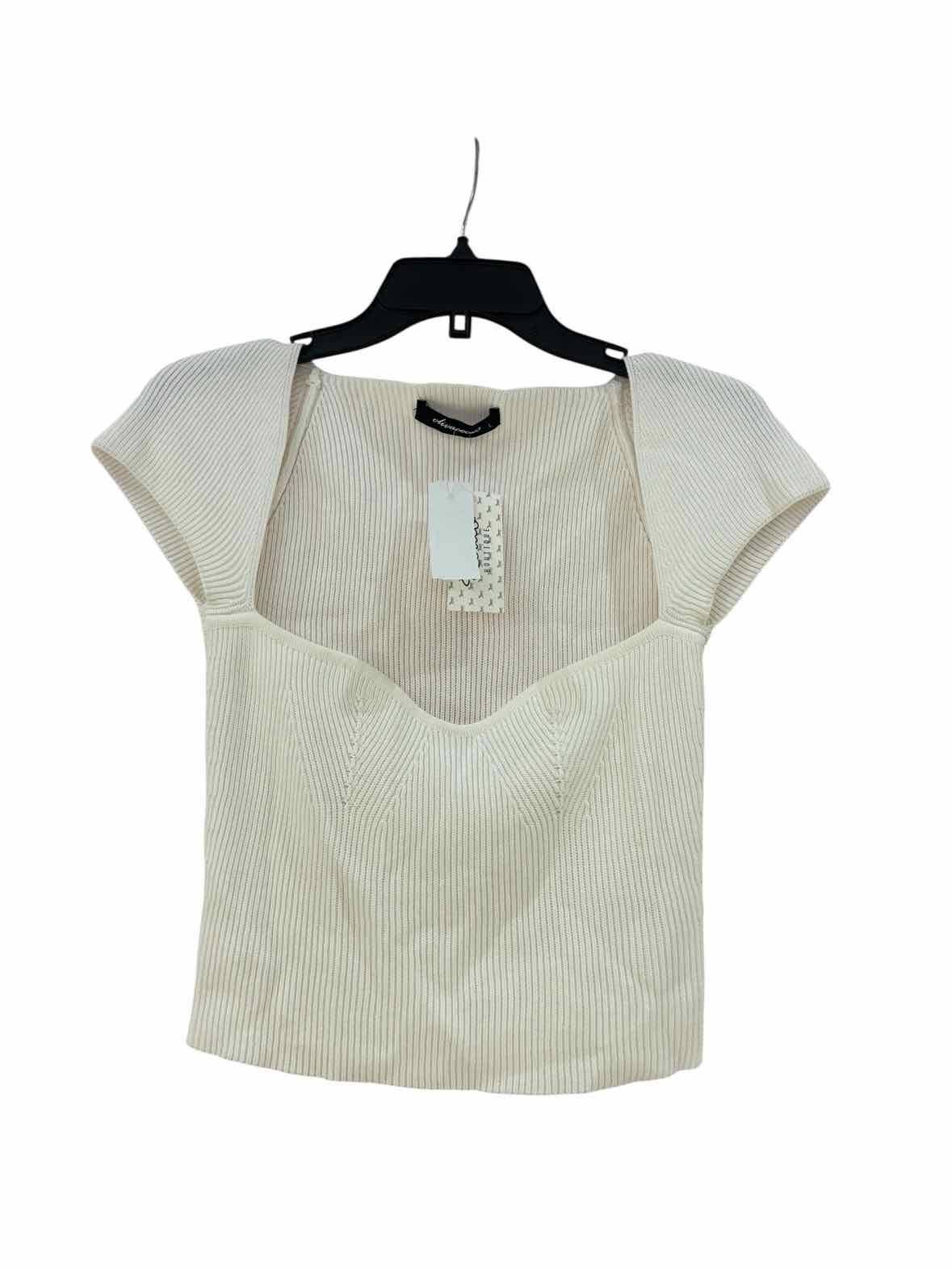 Olivaceous White Size L Blouse