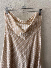 J Crew Beige and White Size 4 Dress