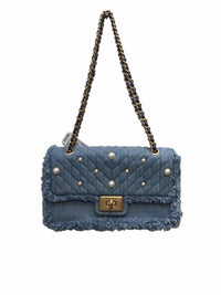 Karl Lagerfeld Clutch Blue Handbag
