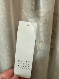 White House Black Market Ecru and Tan Size 8 Shirt