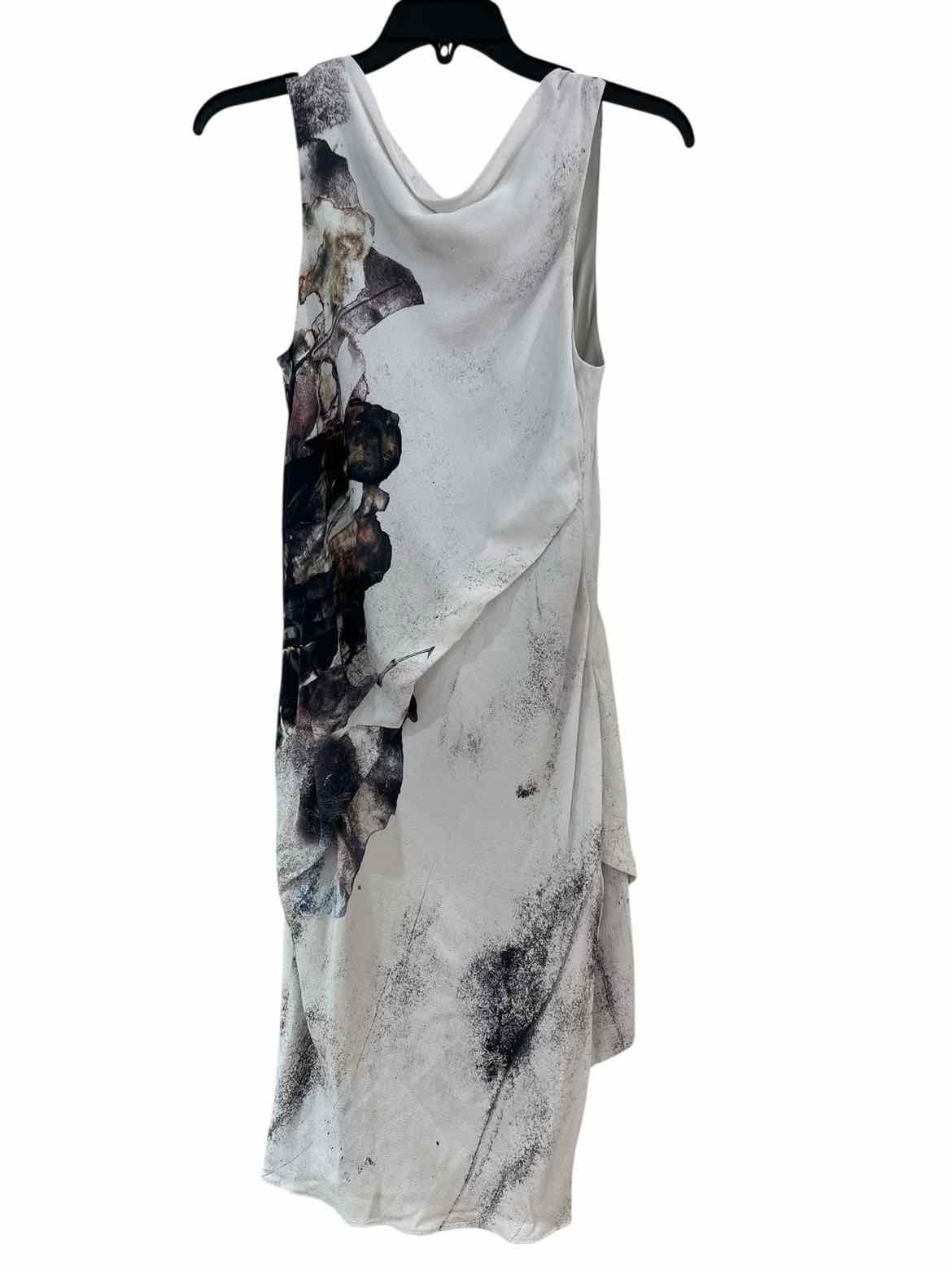 Helmut Lang White Multi Size 2 Dress
