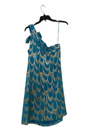 Trina Turk Aqua and gold Size 8 Dress