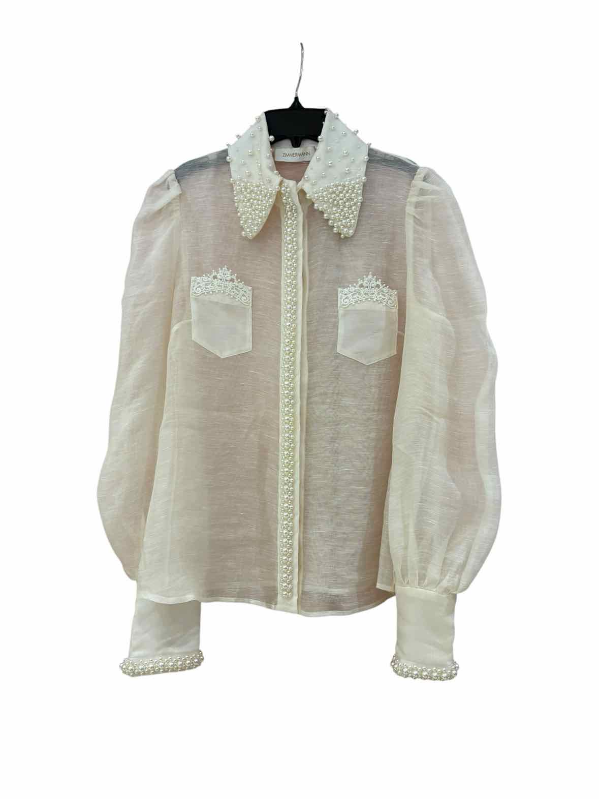 Zimmermann White Size 2 Shirt