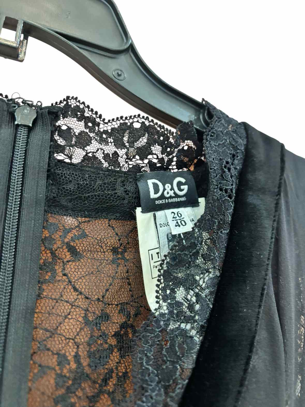 Dolce & Gabbana Black/multi Size 40 Dress