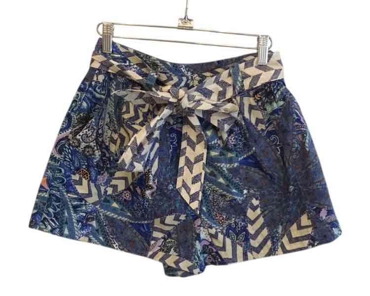 Marie Oliver Blue and Cream Size 2 Shorts