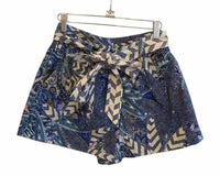 Marie Oliver Blue and Cream Size 2 Shorts