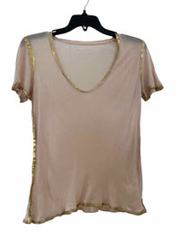 Zadig & Voltaire Peach and Gold Size S Shirt