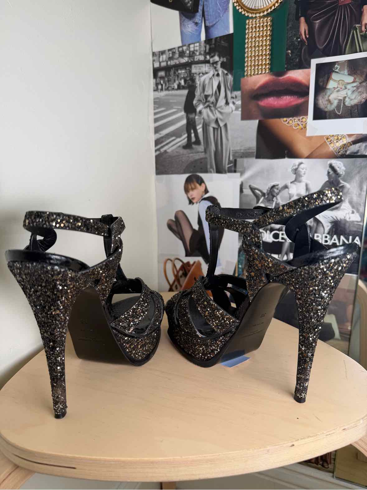 Saint Laurent Black Size 38 Shoes