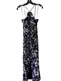 ML Monique Lhuillier Blue and White Size 4 Dress