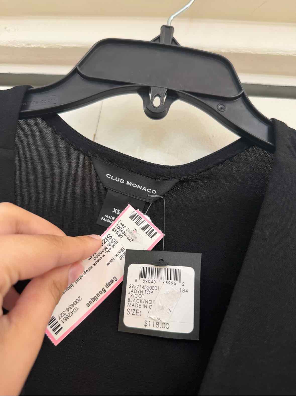 Club Monaco Black Size XS Shirt