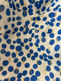 Amanda Uprichard White and Blue Size S Shirt
