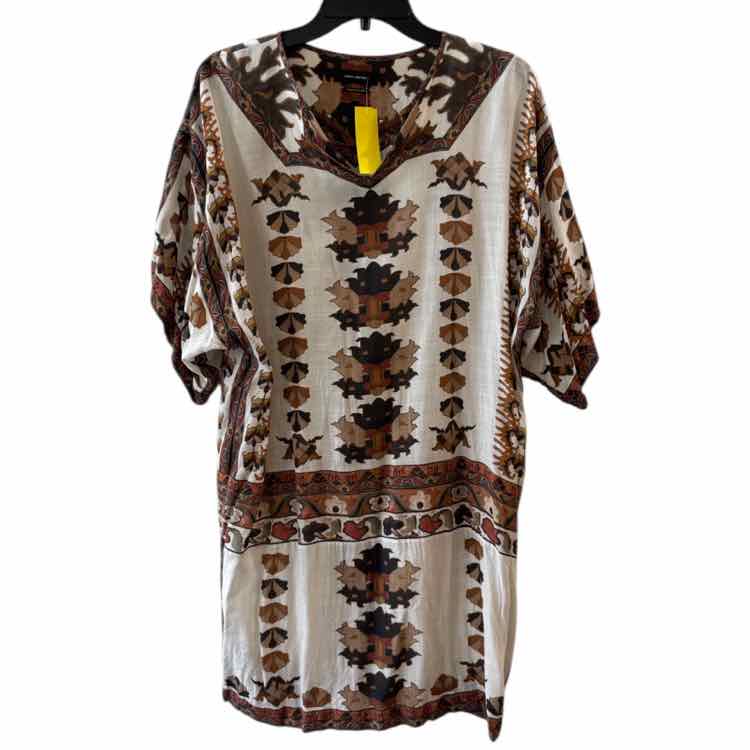 Isabel Marant White and Brown Size 2 Dress