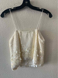 Veronica Beard Ivory Size 2 Tank Top