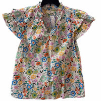 Entro White Multi Size S Shirt