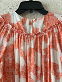 Current Air Orange and White Size S Dress