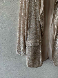 Sans Souci Cream and Silver Size S Blazer