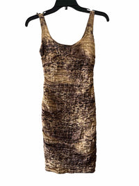 Nicole Miller Gold Multi Size 2 Dress