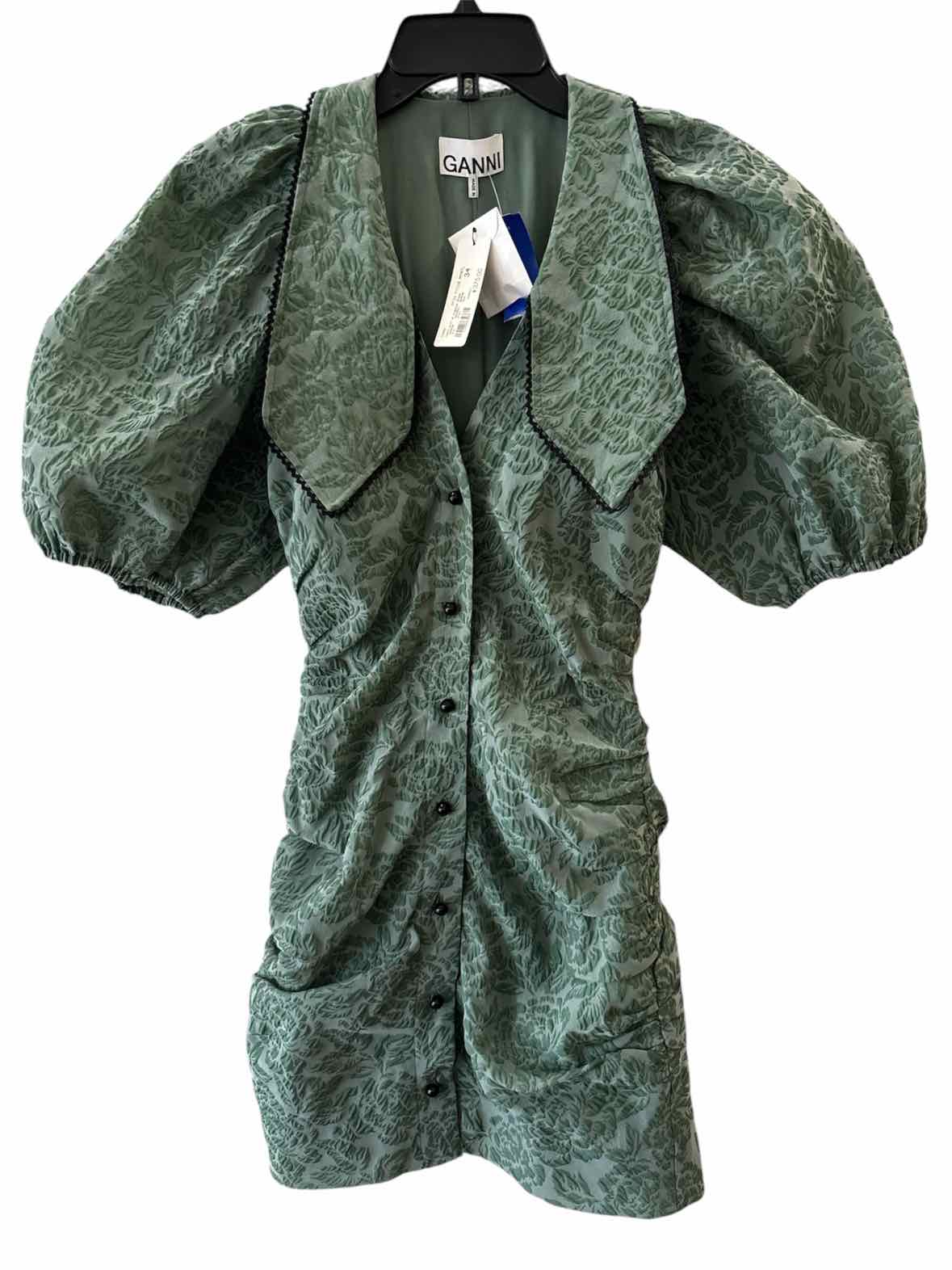 Ganni Green Size 34 Dress