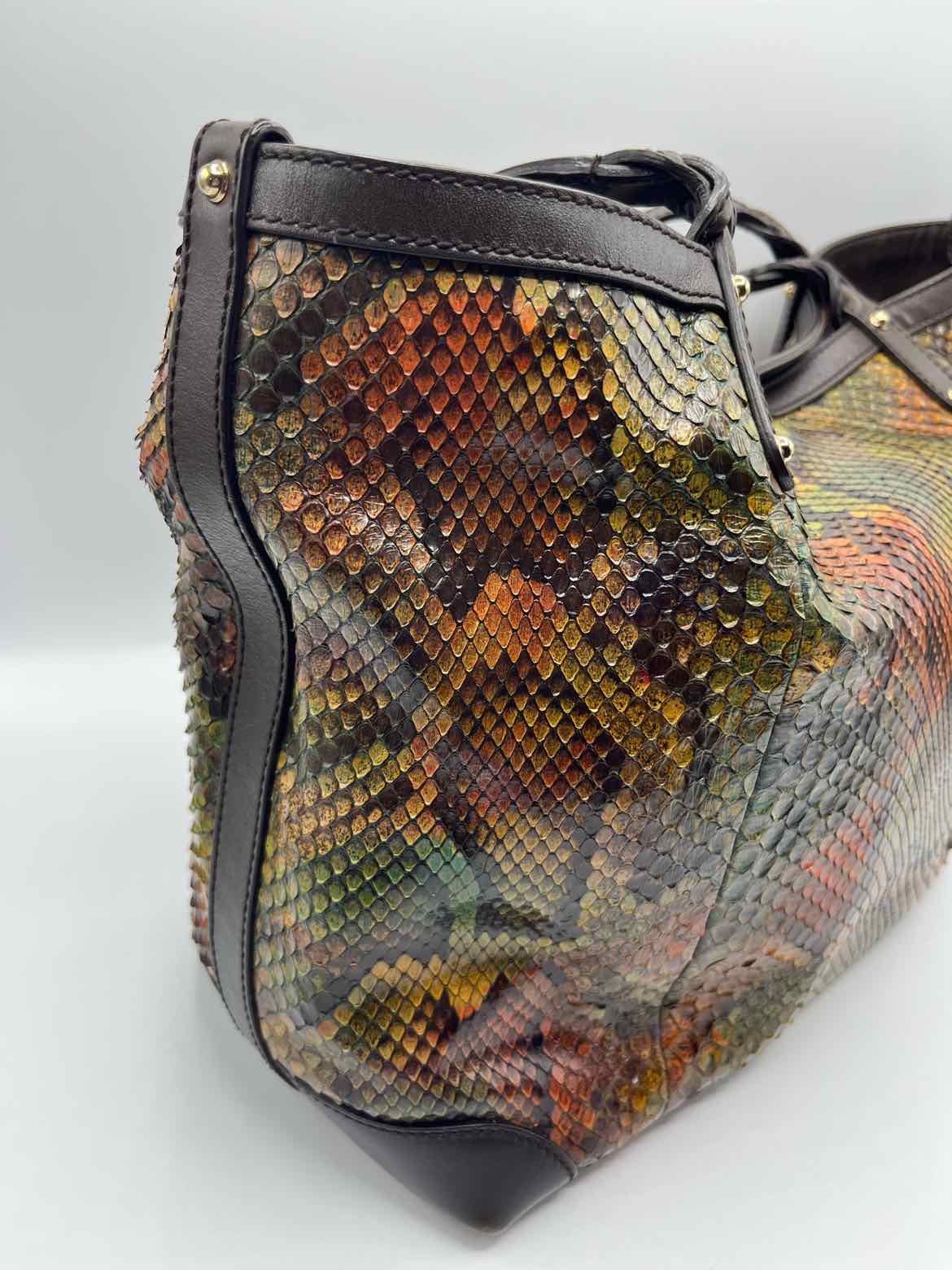 Gucci green and brown Handbag