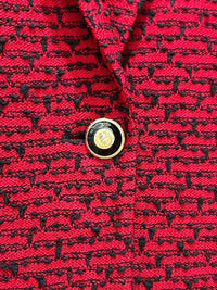 st john Red and Black Size 2 Blazer
