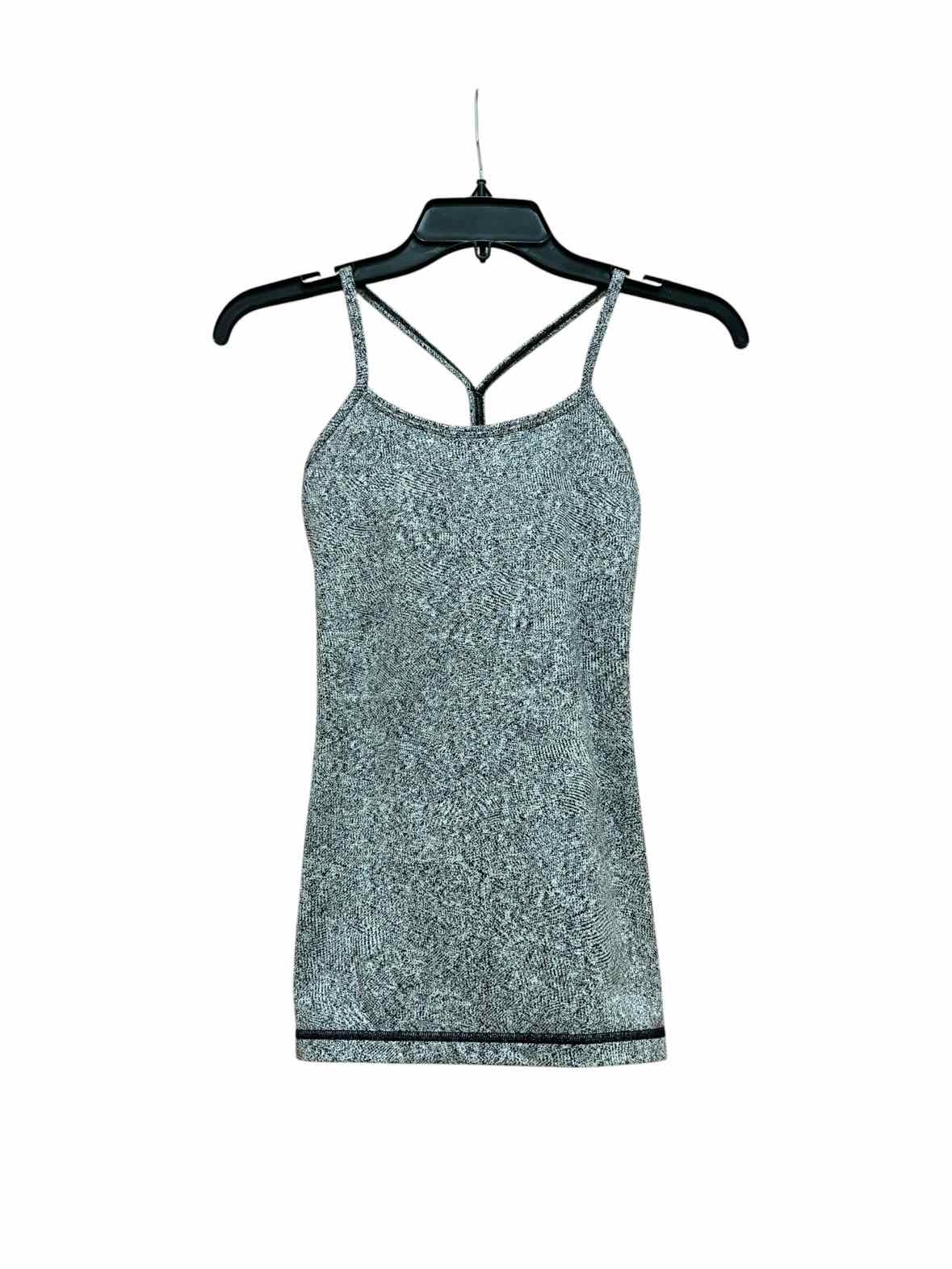 Lululemon Black and white Size 2 Tank Top