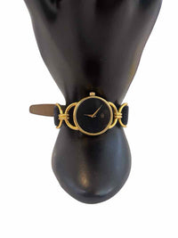 Gucci Black and Gold Watch