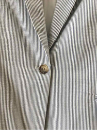 J by Joie Blue and White Size L Blazer