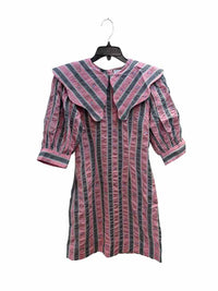 Ganni Pink and Gray Size 34 Dress