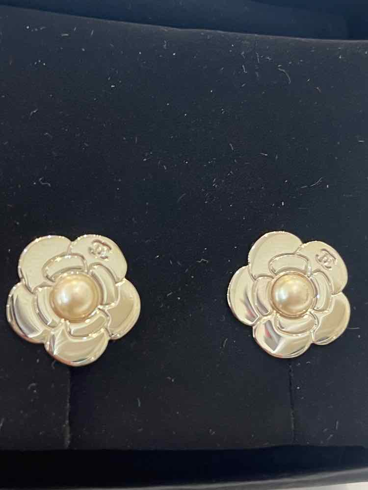 Chanel Silver Earrings